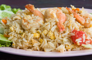Fried rice with seafood