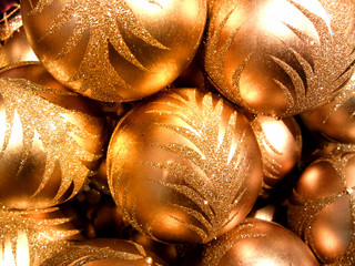 Weihnachtskugeln Gold