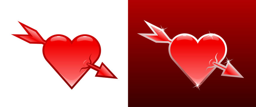 Loving Heart. Metaphoric symbol representing a loving heart