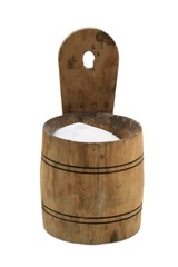 Handmade wooden pail, Saltcellar