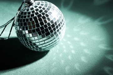Disco background with glowing lights