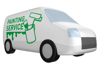 delivery van painting service