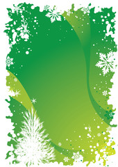 pine tree christmas border