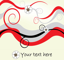 Floral background vector