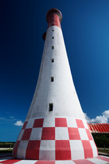 Red and white lighthouse