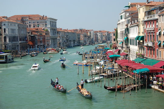 Widok na Canal Grande w Wenecji
