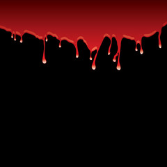 blood dribble black