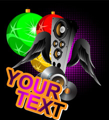 Party background. Template flyer for party