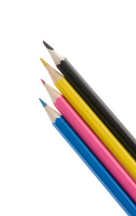 CMYK color pencils