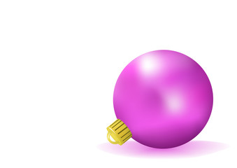 Purple christmas ball