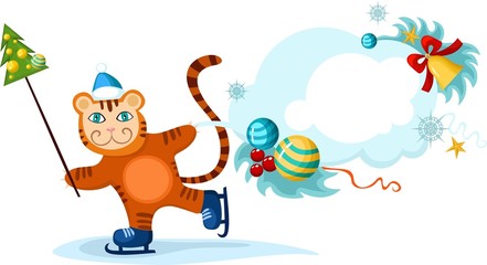 christmas tiger