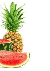 Pineapple and watermelon