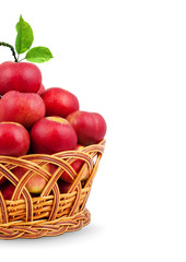 Fototapeta na wymiar Basket of apples