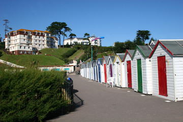 beach huts in Paignton