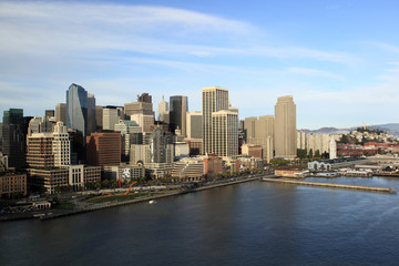 Fototapeta na wymiar Widok z portu i zatoki San Francisco
