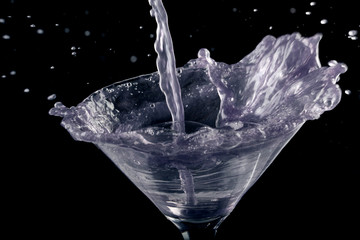 Splash in the glass