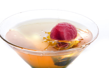 Raspberries and honey