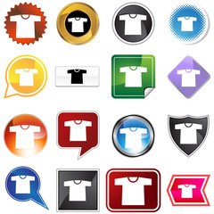 shirt icon set