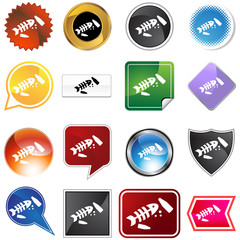 Polluted Water Icon Set