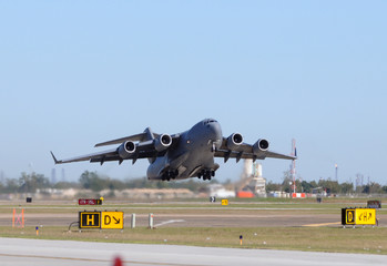 Military cargo airplane