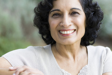Smiling Middle-Age Woman