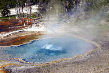 Midway Basin in Yellowstone National Park