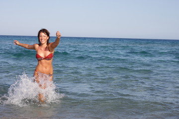 in water
