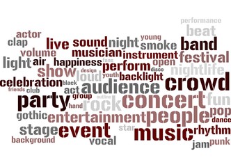 Concert - Abstract word wallpaper