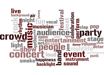 Concert - Abstract word wallpaper