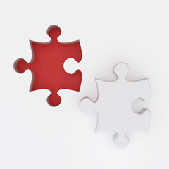 Fototapeta premium Beautiful jigsaw puzzle