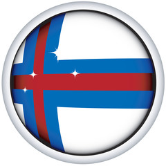 Obraz premium Faeroe flag button