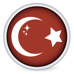 Turkey flag button