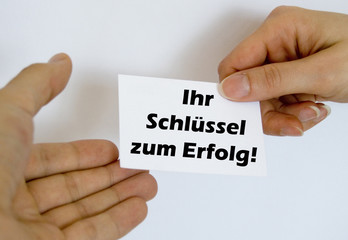 ihr schlüssel zum erfolg