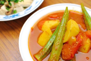 Chinese style vegetarian curry