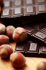 chocolate with hazelnuts