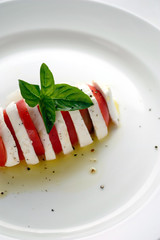 Mozzarella, Tomato & Basil Plate