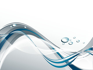 abstract vector background with water drops and copy space
