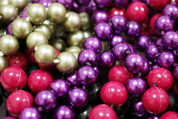 Fototapeta na wymiar plastic pearls
