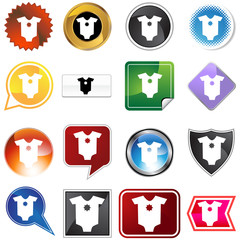 Infant Bodysuit Icon Set