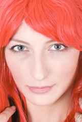 Red haired woman
