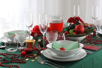 Weihnachtlicher Tisch