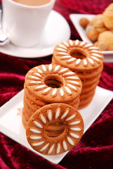 sweet cookies and coffee