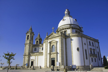 Fototapeta na wymiar Basilic of Sameiro Braga, in the north of Portugal