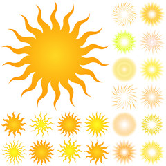 Sunburst abstract vector.  Vector great collection.