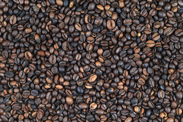 Whole bean coffee background