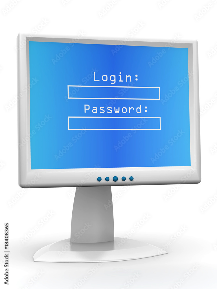 Poster Monitor with Login and password