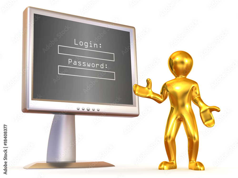 Poster Monitor with Login and password