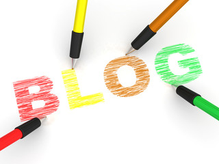 pencils depicting text blog
