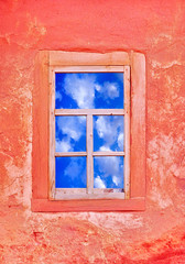 window with a sky view