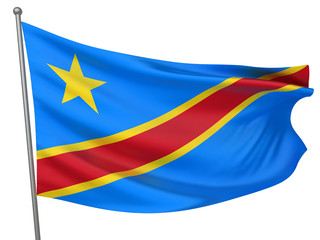 Congo, Democratic Republic of the National Flag